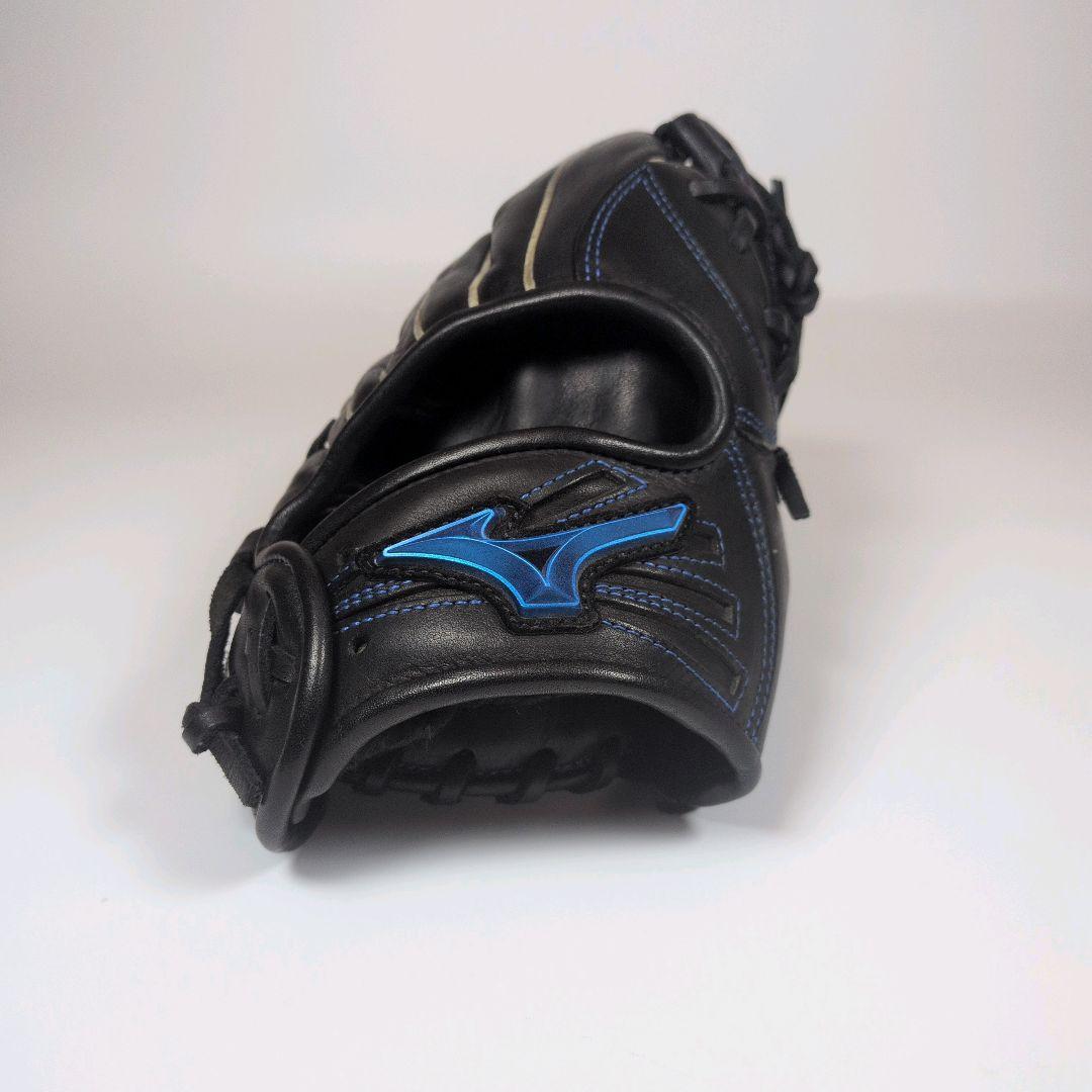 【美品】MIZUNO ミズノ WILLDRIVE 軟式グローブ 内野手用 黒×青