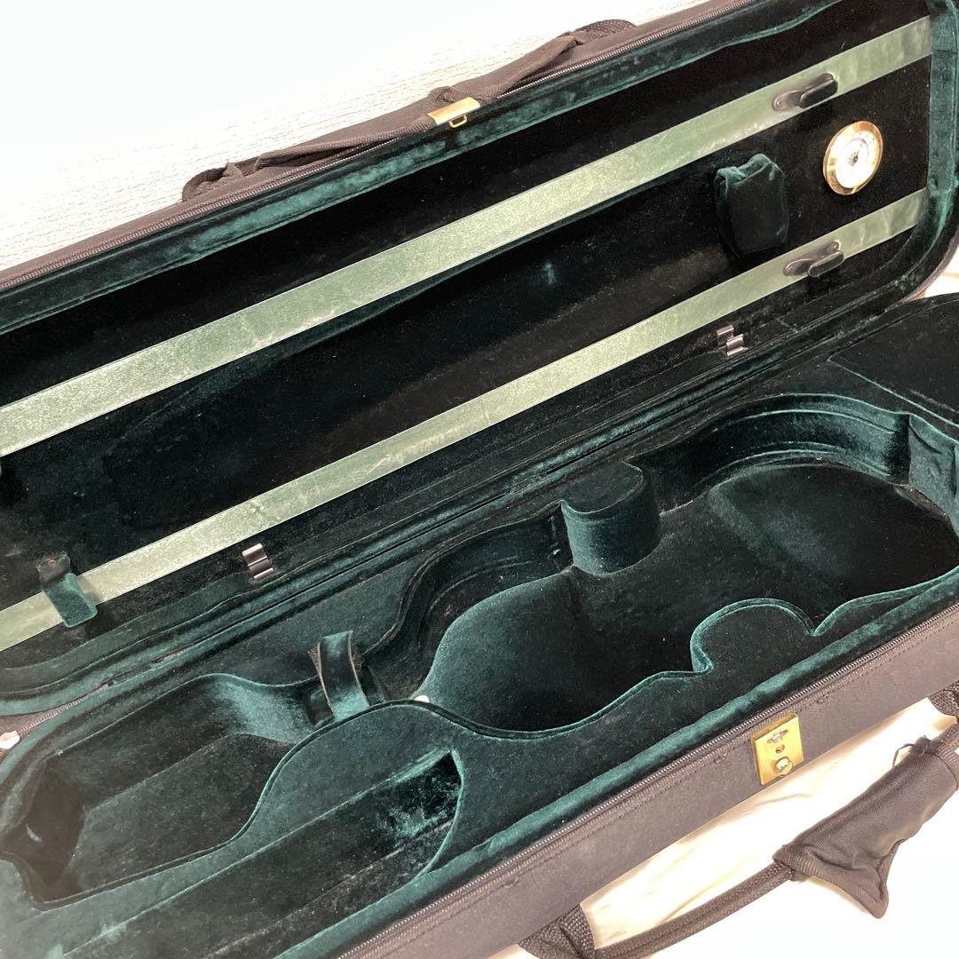 高級 バイオリンケース 3/4サイズ用 湿度計 セミハードケース