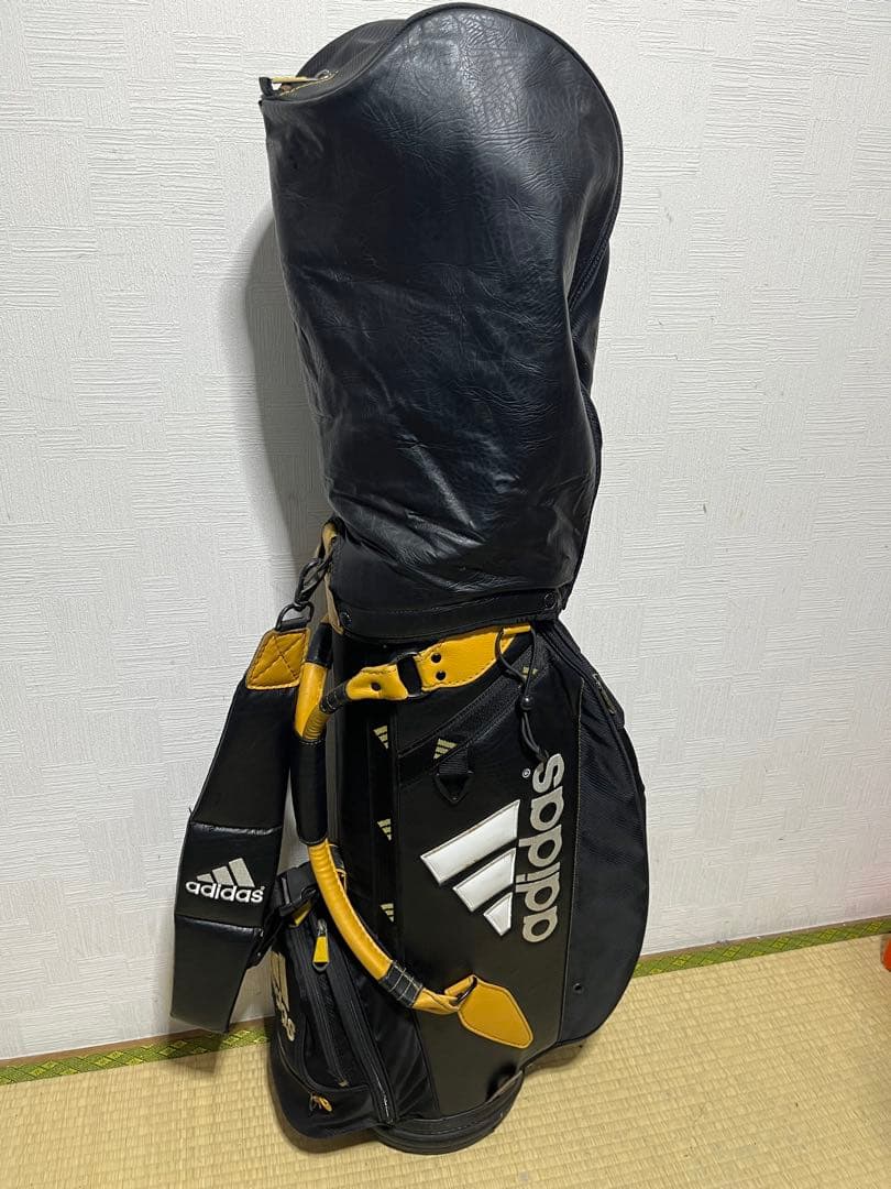 稀少品！adidas アディダス キャディーバック 9.5型　フードカバー付属