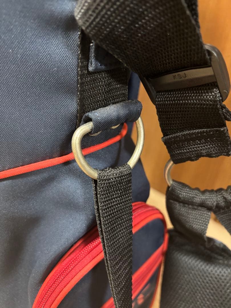 JACK BUNNY スタンドゴルフバッグ ネイビー レッド