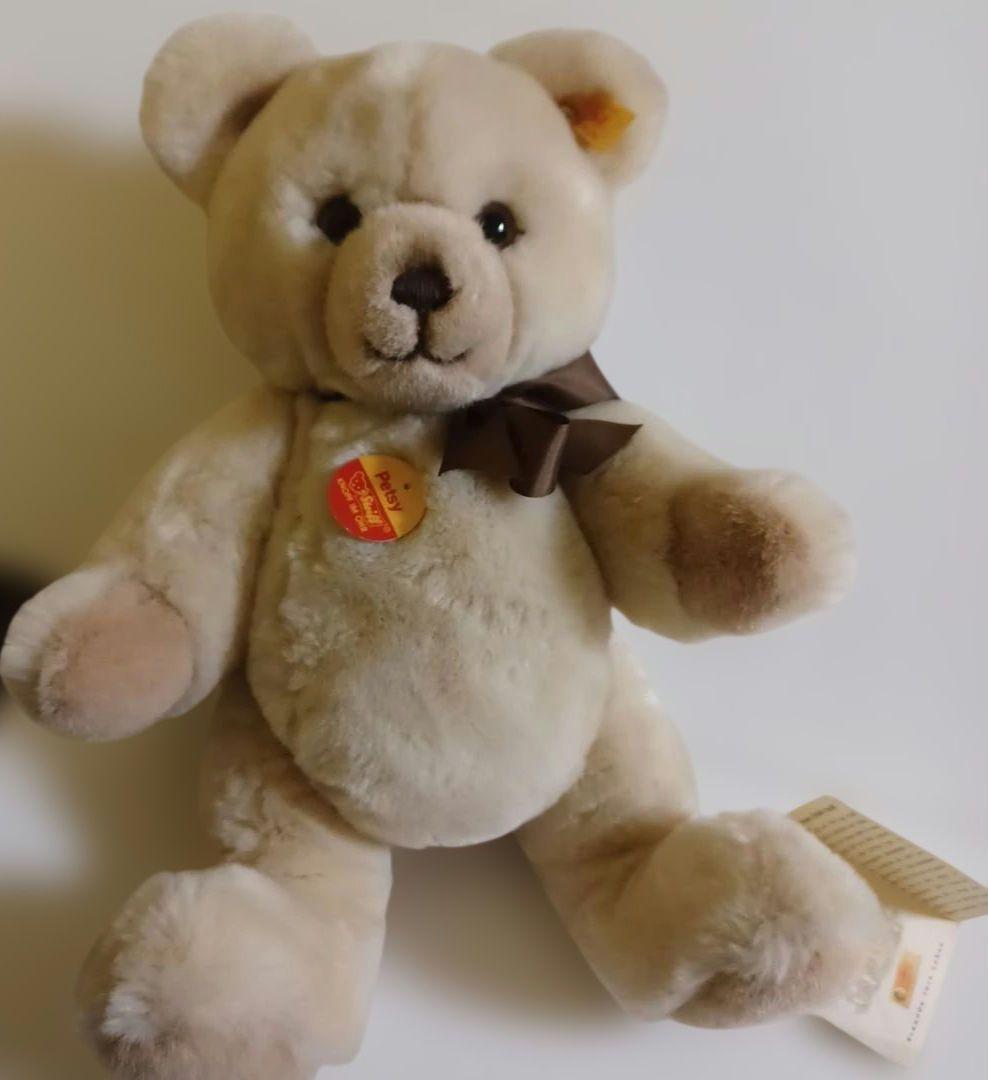シュタイフ　テディベア　ぬいぐるみ　ペッツィー　Petsy　タグ付き　可動式