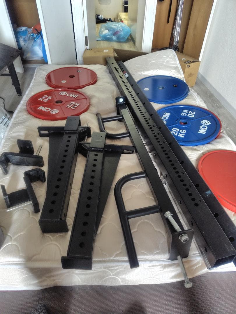 ONI　スクワットスタンド　シャフト　プレートセット　引き取り希望