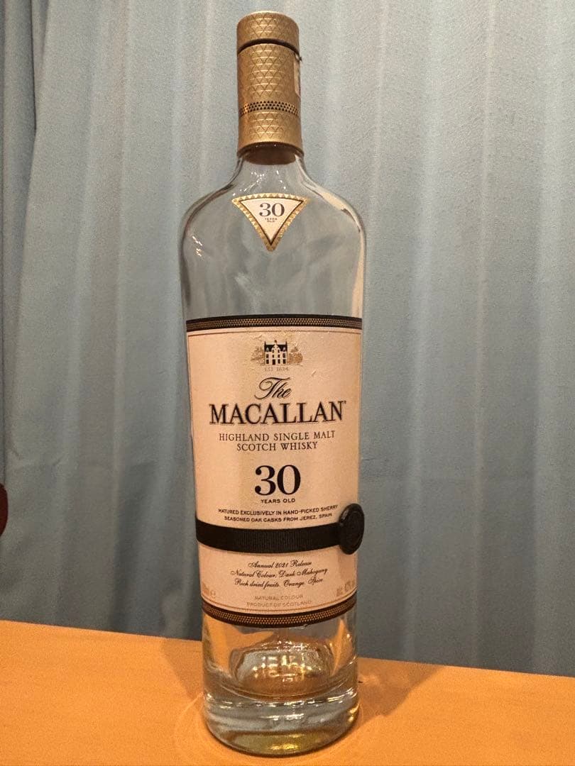 The Macallan 30年 750ml 空き瓶