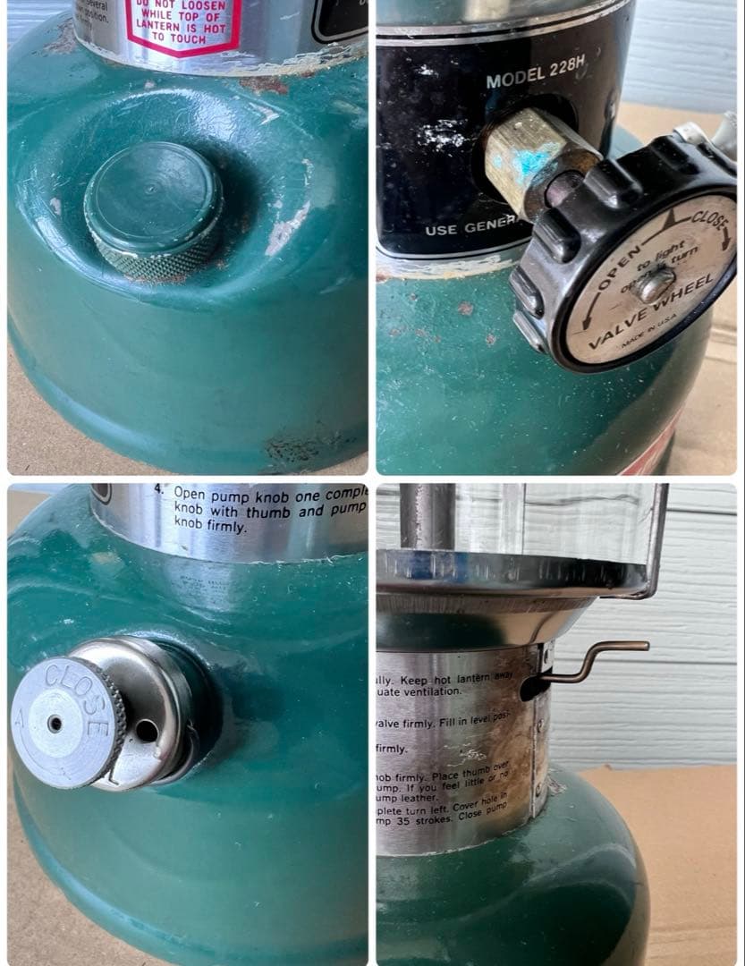 べ*ん様 コールマン228Hランタン ガルウィングメタルケース パテペン セット