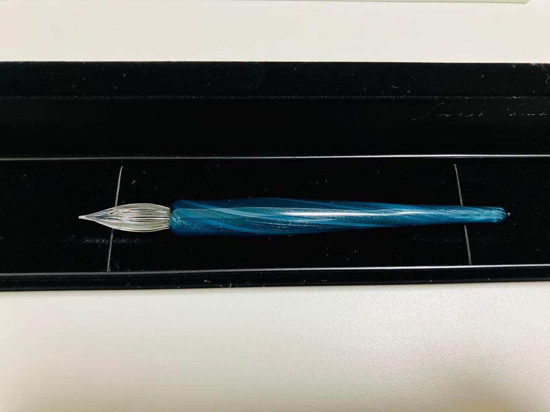 Shoko Yamazaki ガラスペン 黒群青