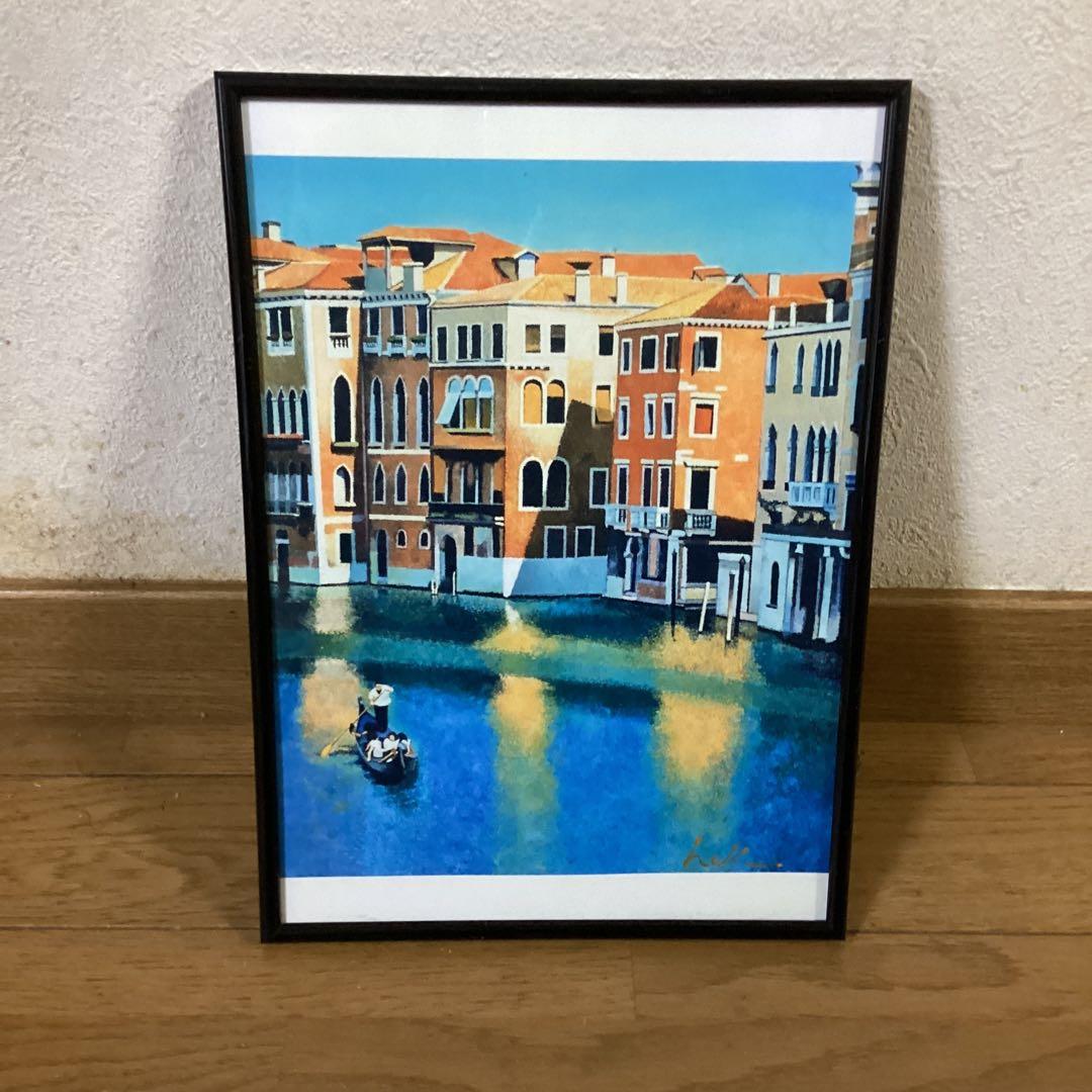 HOKUTO 原画作品　高品位紙プリント画　額装　直筆金箔サイン　AY