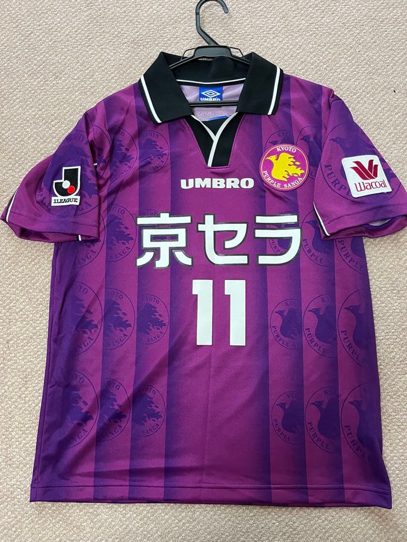 フルスポンサー‼️’99京都パープルサンガ アンブロ　新品未使用タグ付　三浦知良
