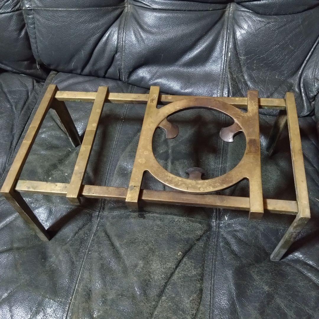 真鍮　吉原型　五徳　レトロ