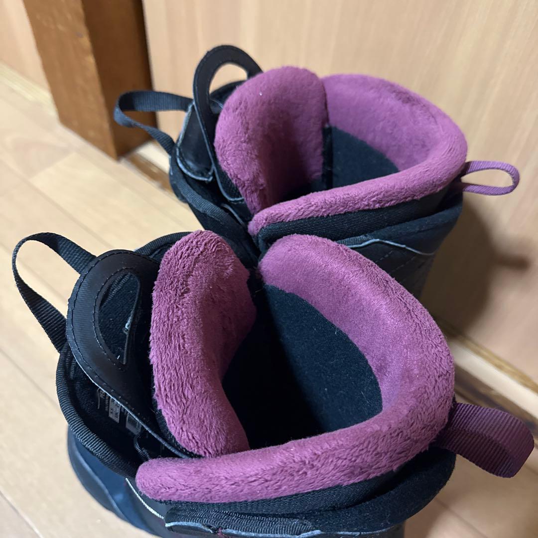 Salomon レディース スノーボードブーツ ブラック/パープル 24cm