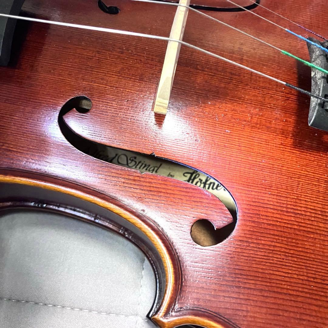 ヴァイオリン本体 Hoffner 4/4サイズ ケース,弓,松脂付き