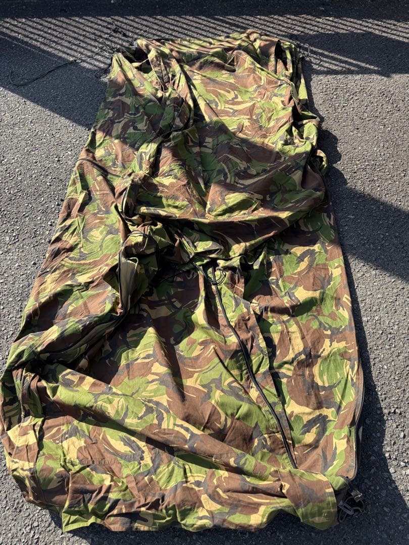 オランダ軍　ダッチアーミーテント②ＤＰＭ迷彩　補修跡有り