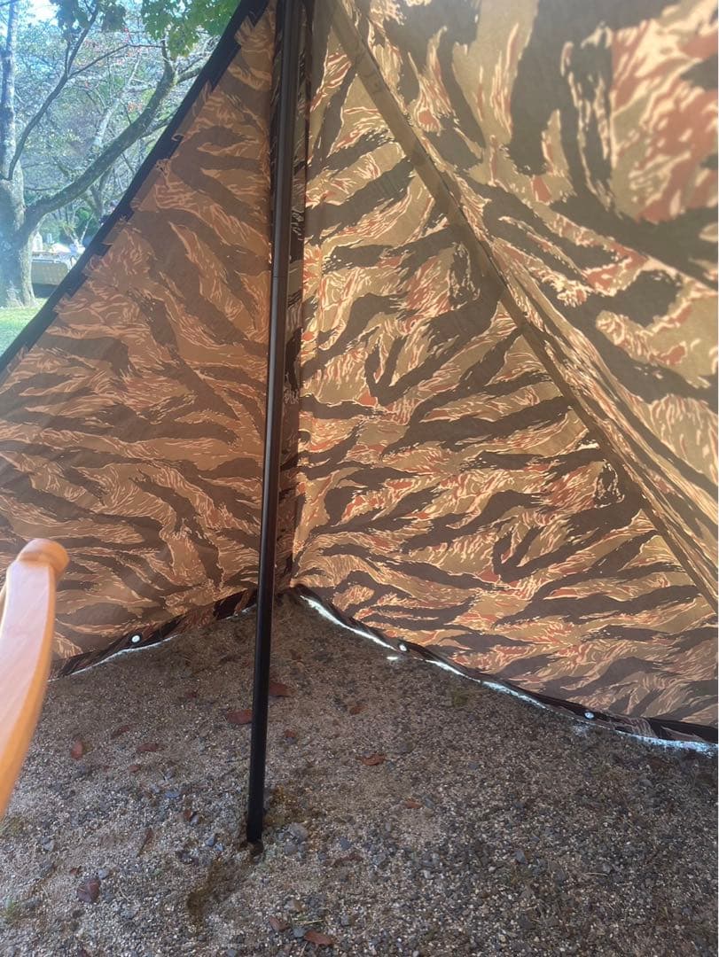 タイガーラモ　パップテント　ソロキャンプ