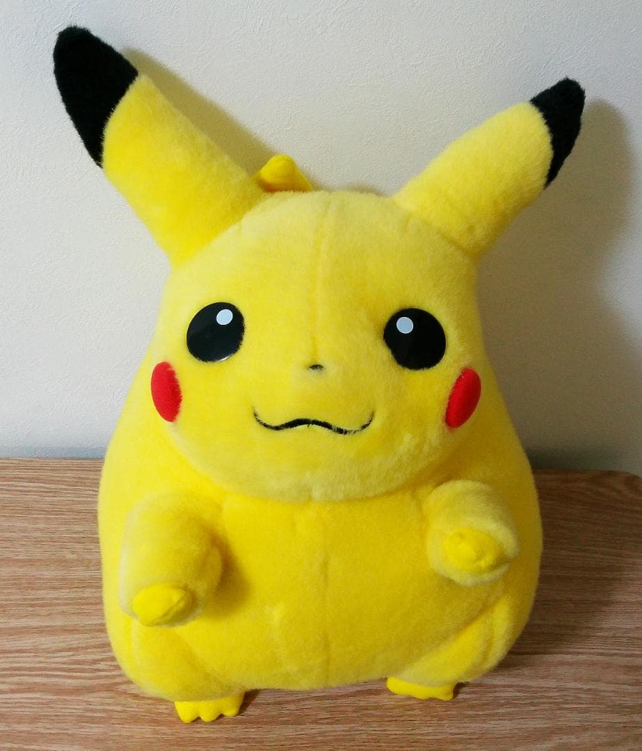 TOMY 　初期　 ピカチュウ ぬいぐるみ 　大きいサイズ　トミー製　当時品