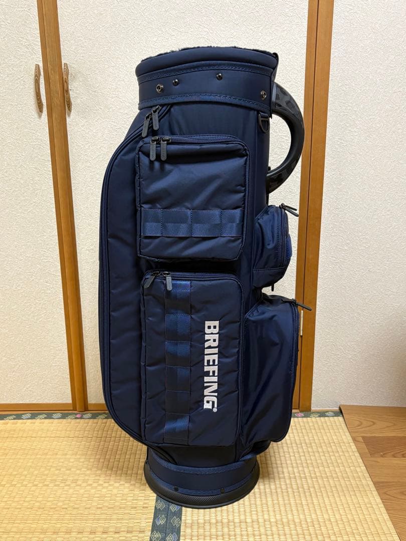未使用)ブリーフィング ゴルフ キャディバッグ CR-6 #03 ネイビー