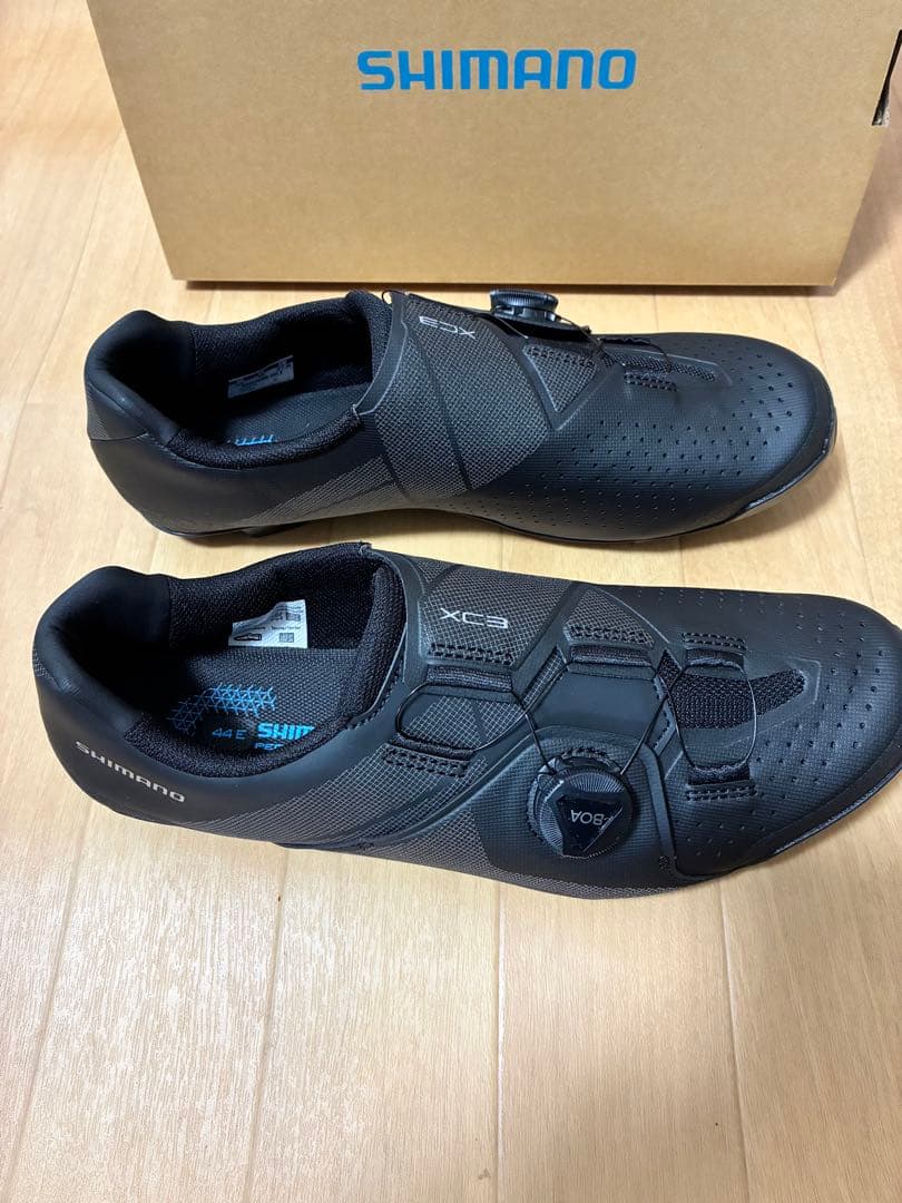 【新品未使用】SHIMANO XC3 ブラック シューズ 44