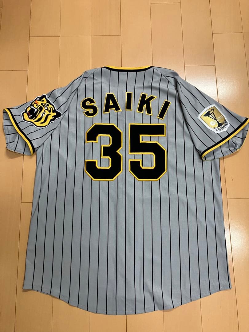 才木浩人　ユニフォーム　阪神タイガース　チャンピオンエンブレム　ワッペン