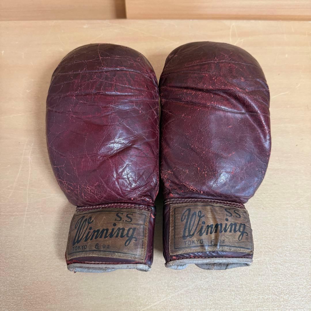 Winning ウイニング ビンテージ ボクシング グローブ 6oz パンチ