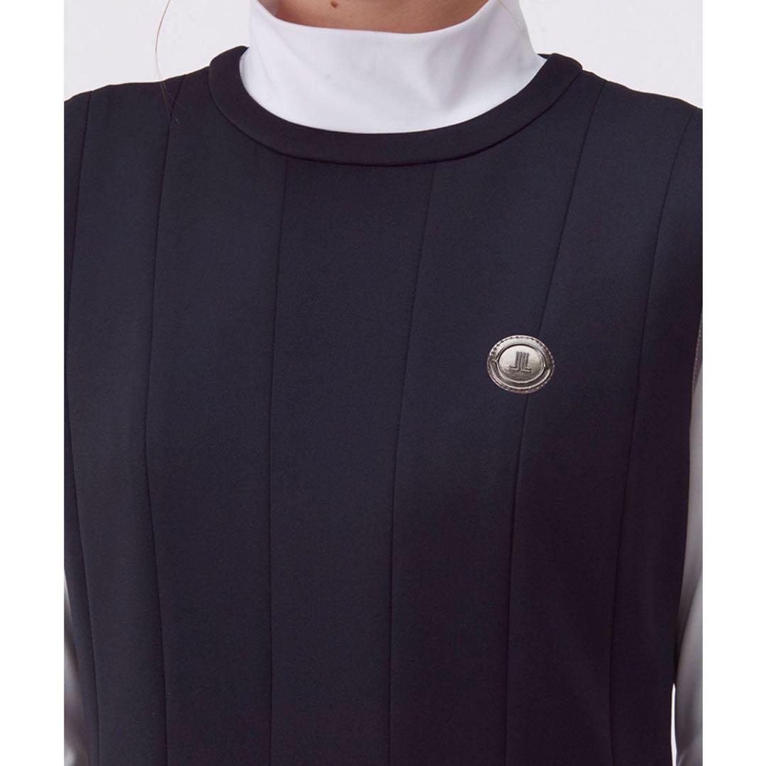 ランバンスポール タックワンピース ネイビー ゴルフウェア テニスウェア