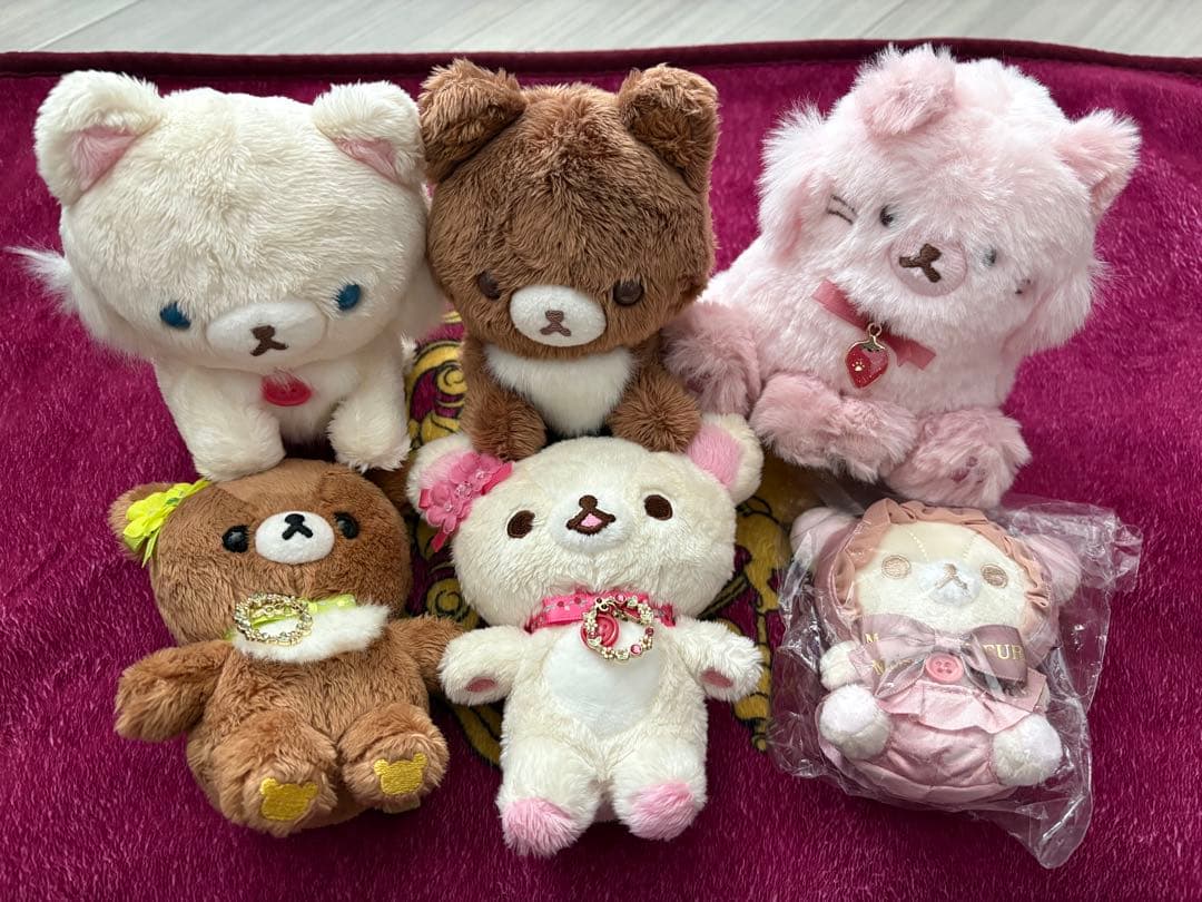 リラックマ コリラックマ ぬいぐるみ メゾンドフルール ココアキャット 限定美品