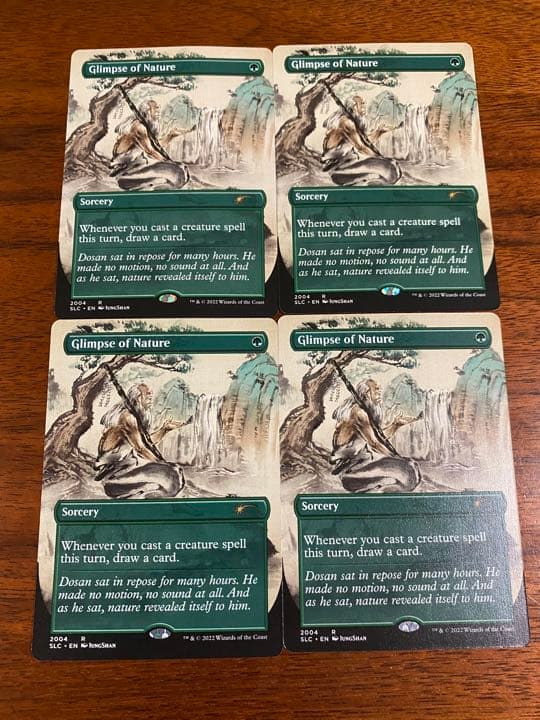 垣間見る自然　4枚　30th