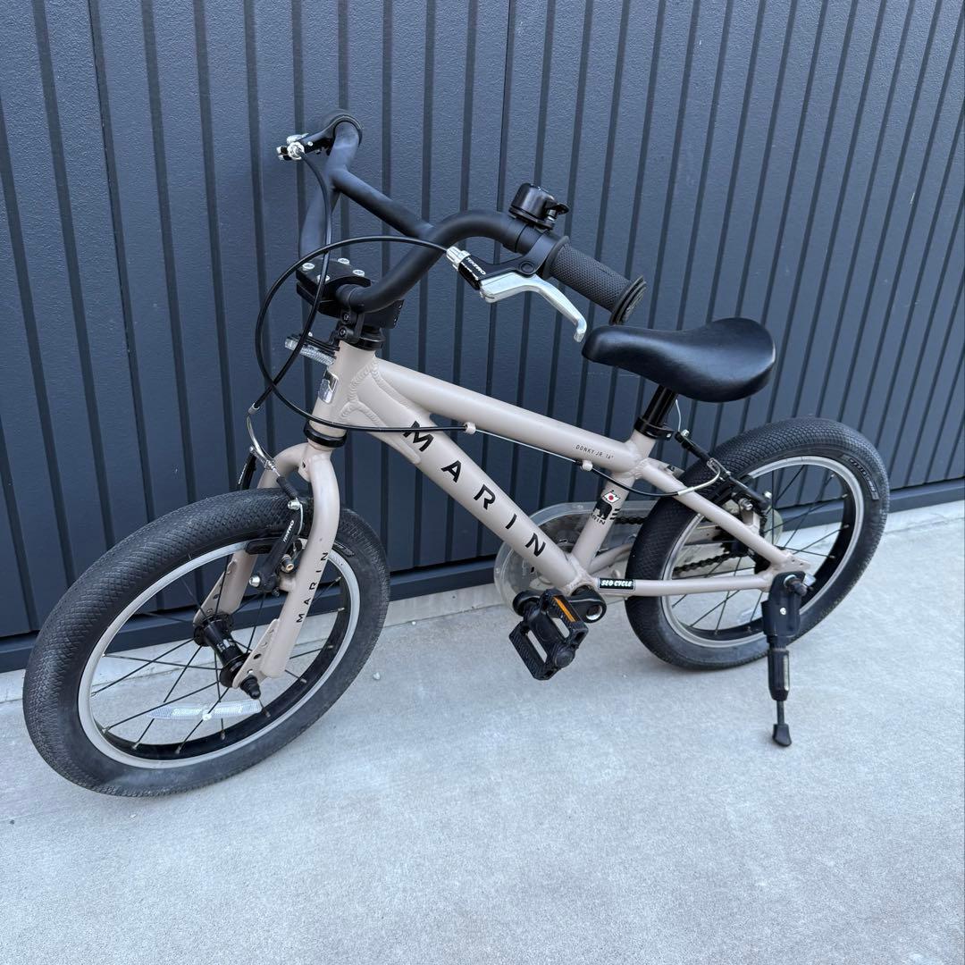 MARIN 16インチ 子供用自転車 ベージュ　自宅保管　補助輪あり　鍵なし