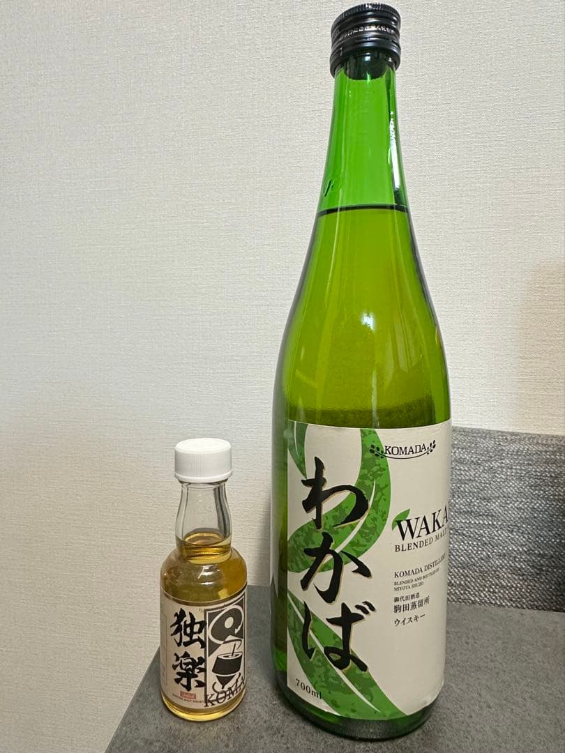 わかば ブレンデッドウイスキー 700ml & 独楽ミニボトル 50ml