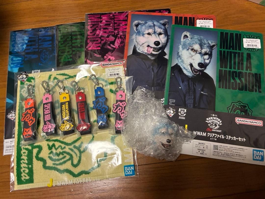 本日限定　一番くじ MAN WITH A MISSION H賞・J賞・I賞・K賞