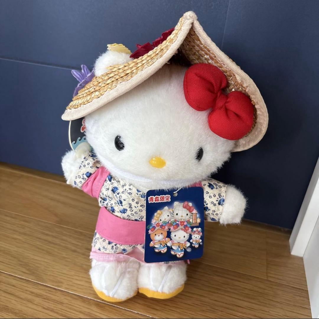 ぬいぐるみ キティ サンリオ マスコット ご当地 青森 激レア 希少 稀少 人形