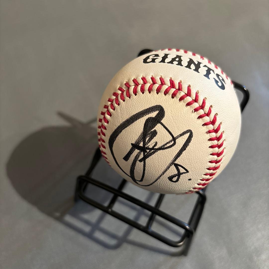 GIANTS サイン入りボール ボールスタンド付き