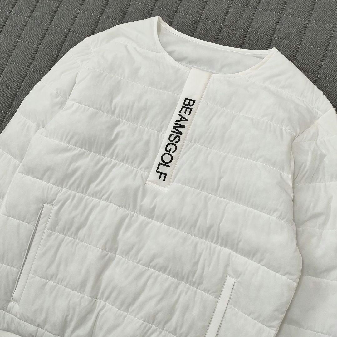 ビームスゴルフ　3way　レオフィール　中綿ブルゾン　ジャケット　高機能　白　M