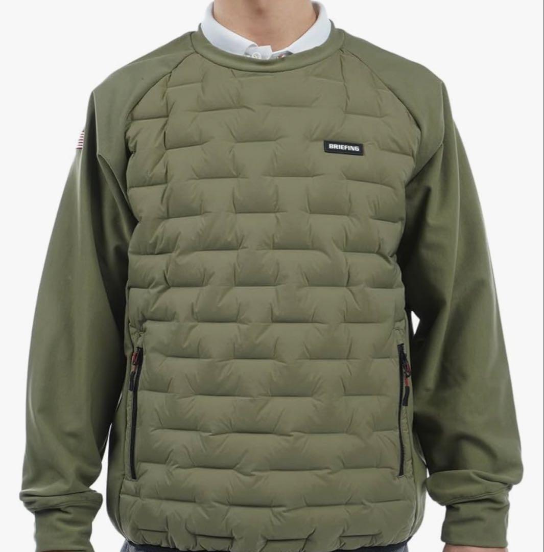 BRIEFING GOLF ハイブリッドダウン　クルーネック　メンズ　サイズXL