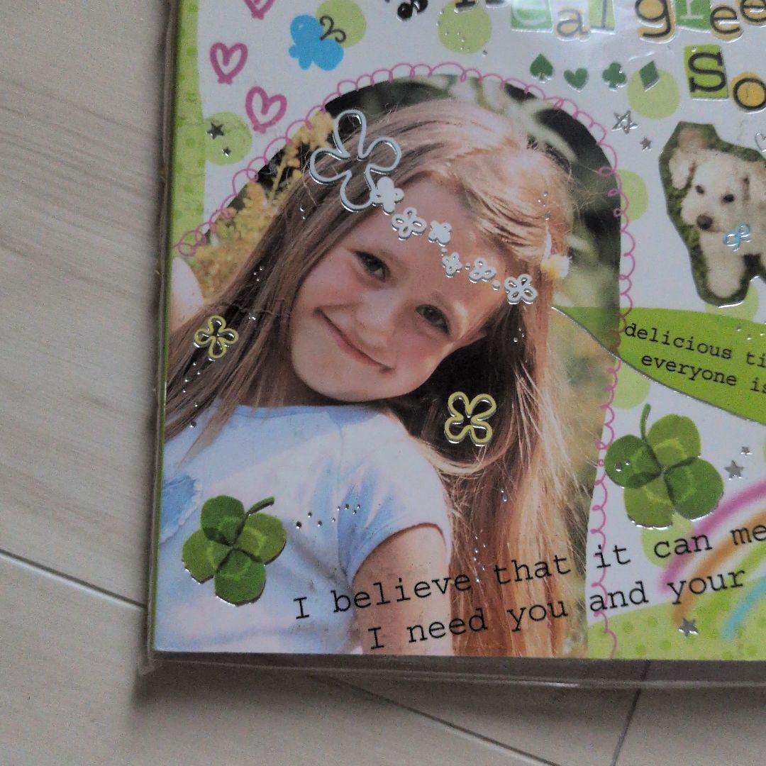 未使用品ブック型メモ帳　平成レトロ　外国人女の子　昔クーリア