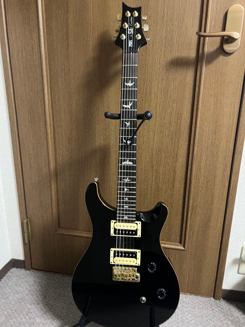 PRS SE Custom24 ブラック ゴールドパーツ