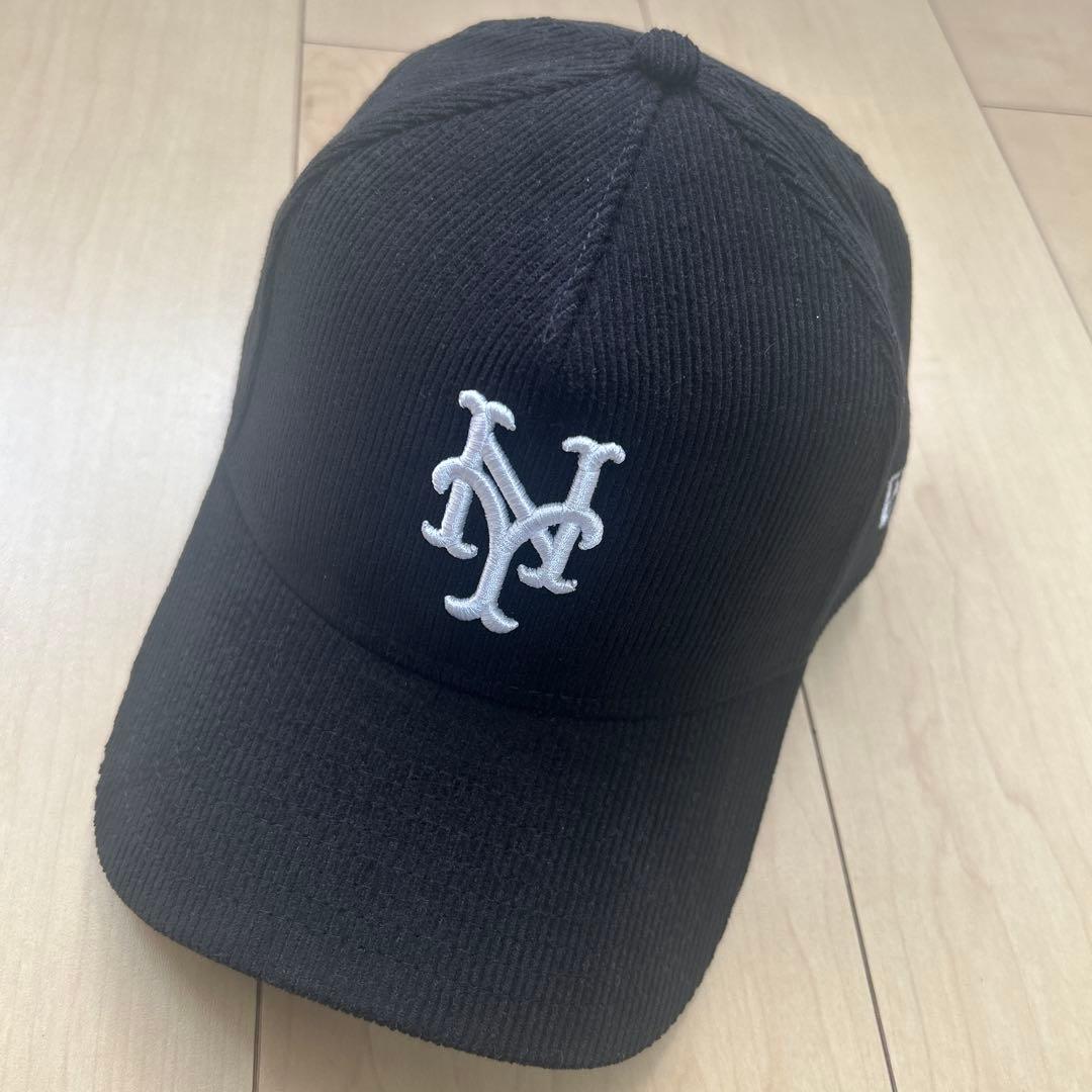 【激レア】NEWERA ニューヨークメッツA-frame 黒 コーデュロイ