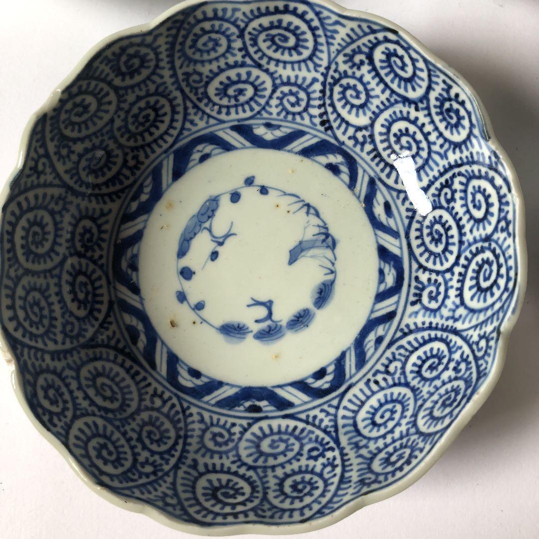 5脚組 皿 古伊万里