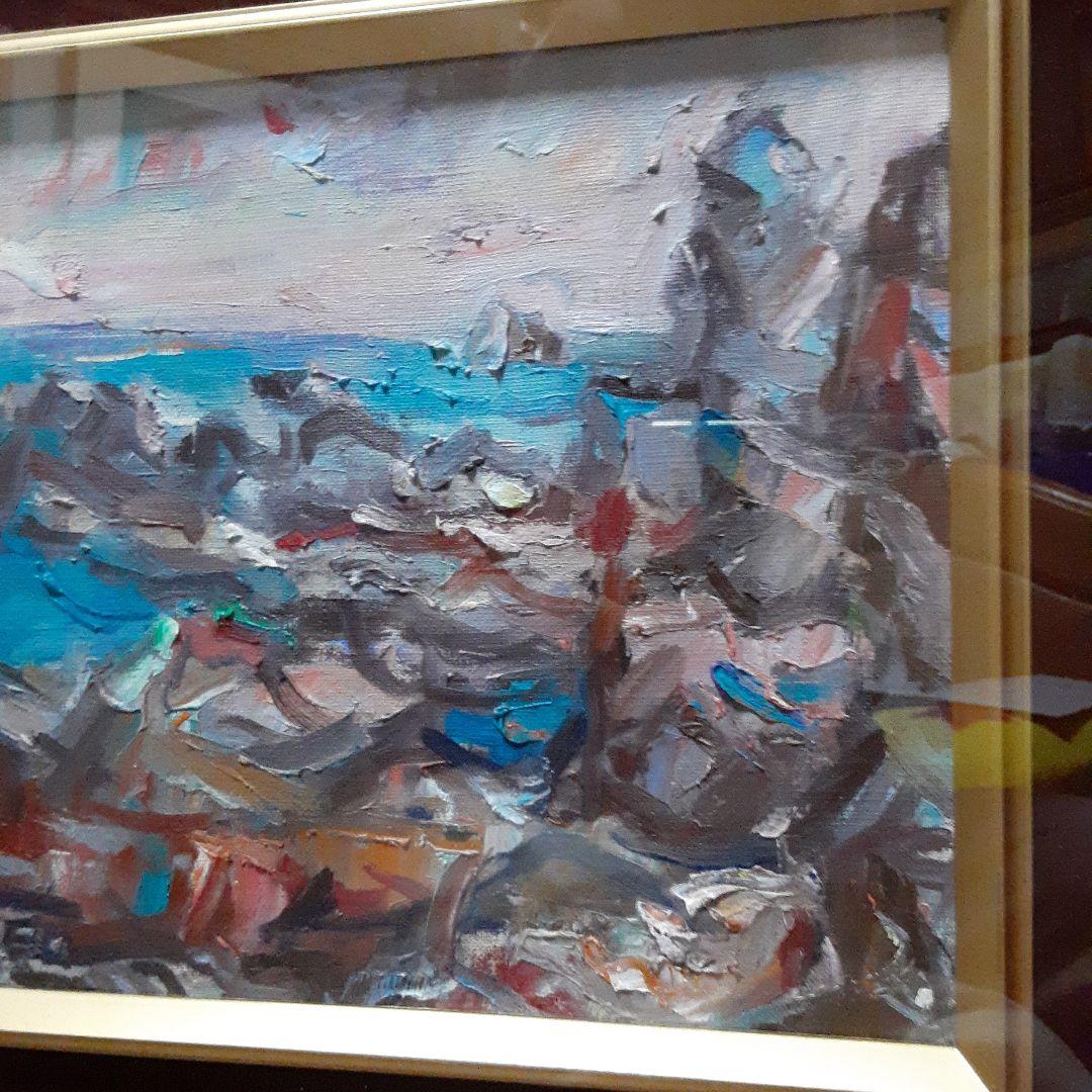 直筆油絵　房州太海