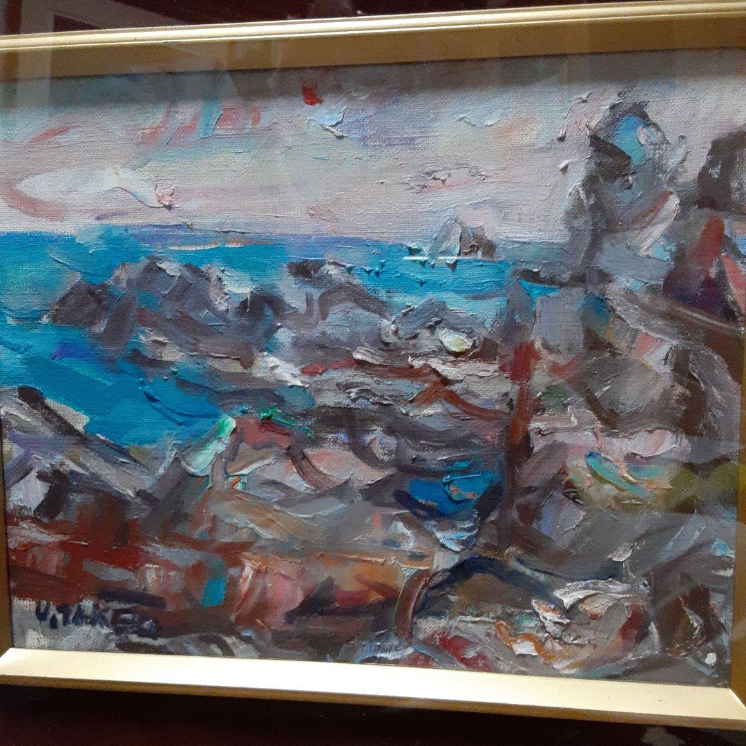 直筆油絵　房州太海