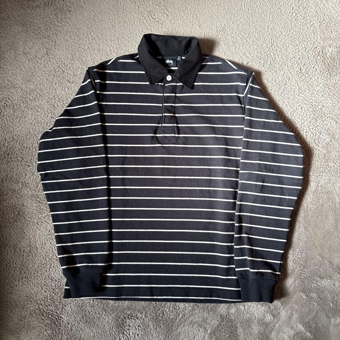 ウェア Stussy STRIPED RUGBY SHIRT