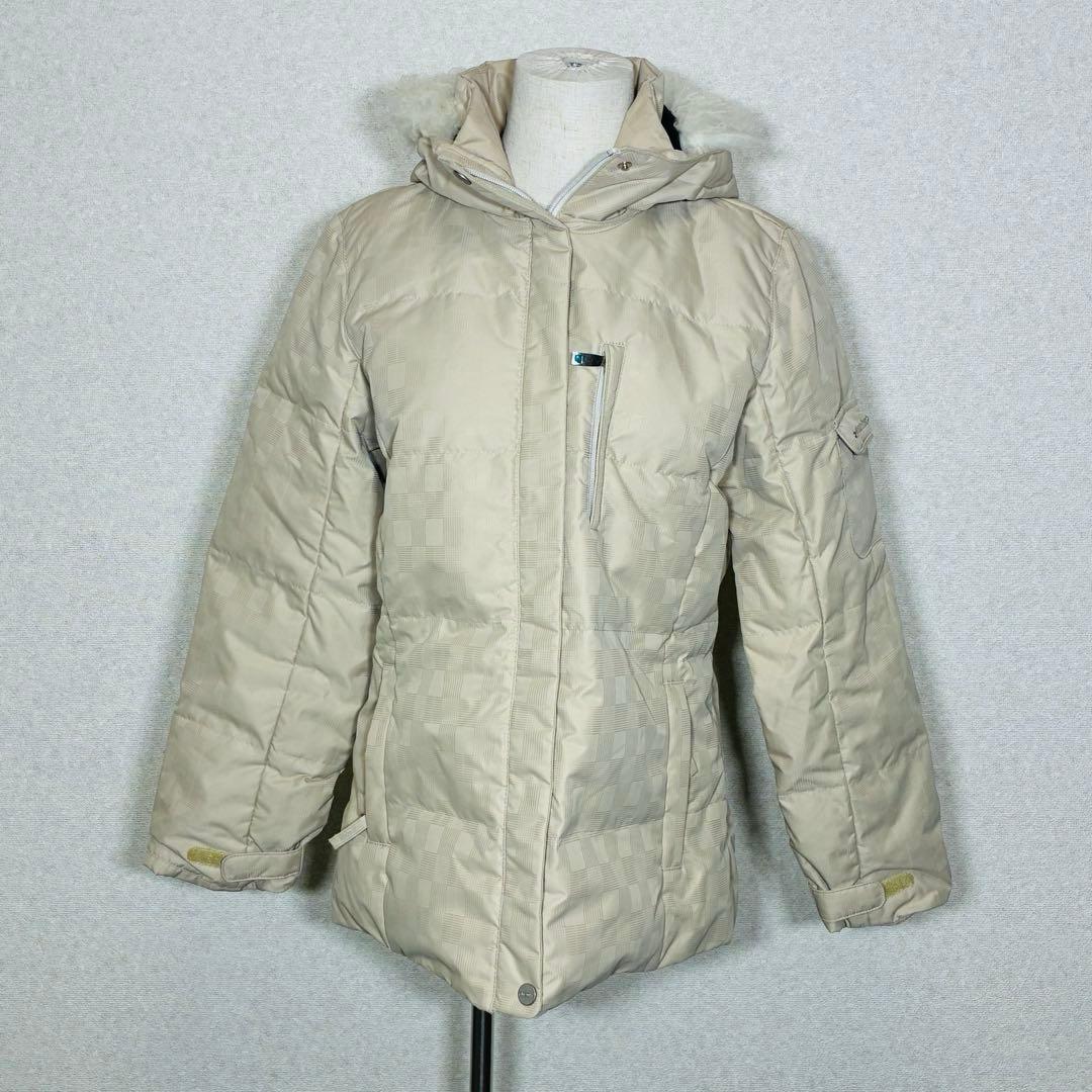 極美品　phenix スキーウェア 上下セット M ダウン80% ベージュ 黒