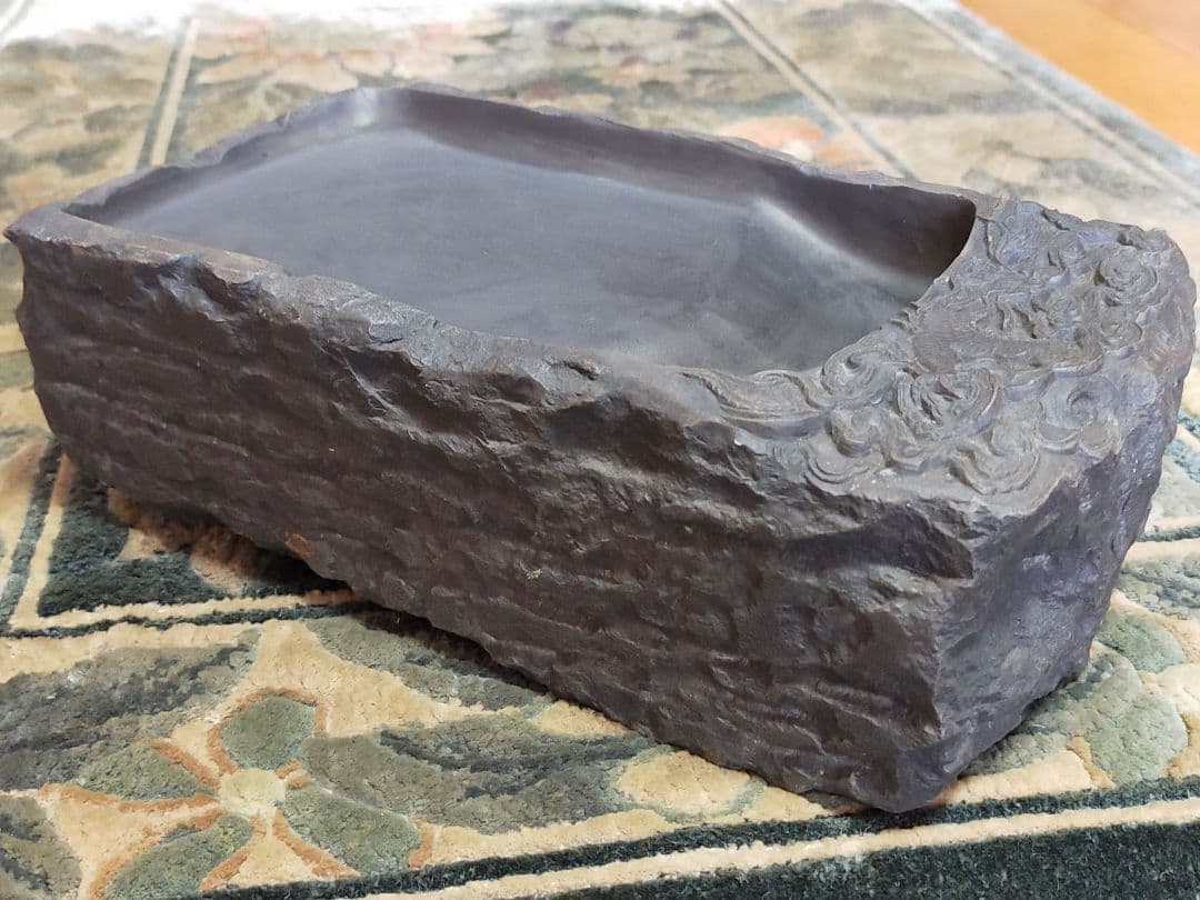 ♥端渓硯　梅花坑　5.9kg　４　端渓　硯　骨董品