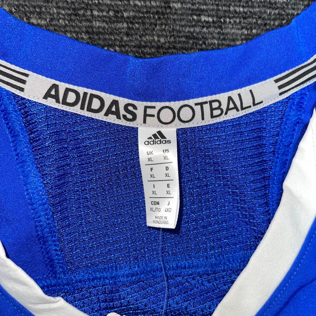 アディダス　メンズ　アメフト　ジャージー　ウェア　XLサイズ　ブルー