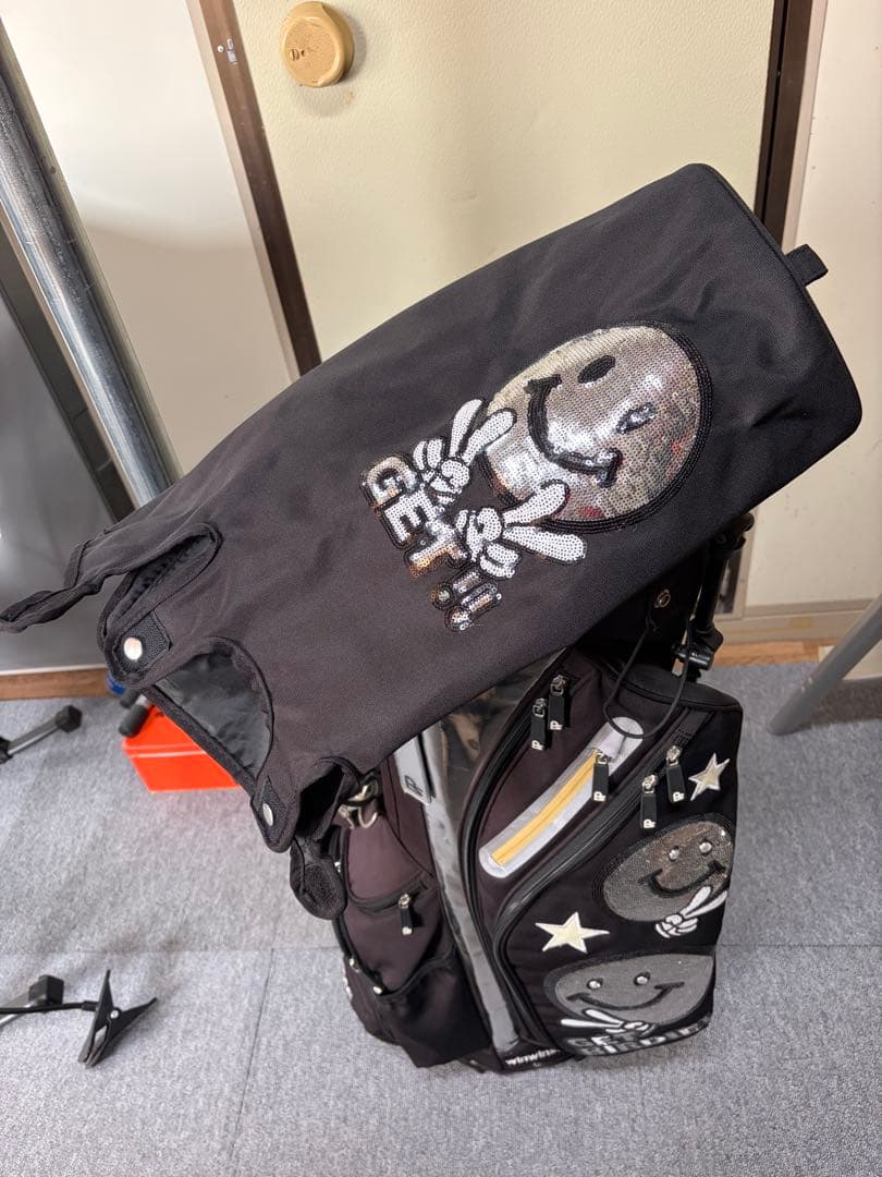 ウィンウィンスタイルGET BIRDIE キャディバッグ 黒