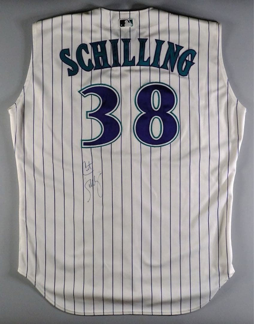 通算216勝！カート・シリング 00年実使用 直筆サインジャージ（ユニフォーム）