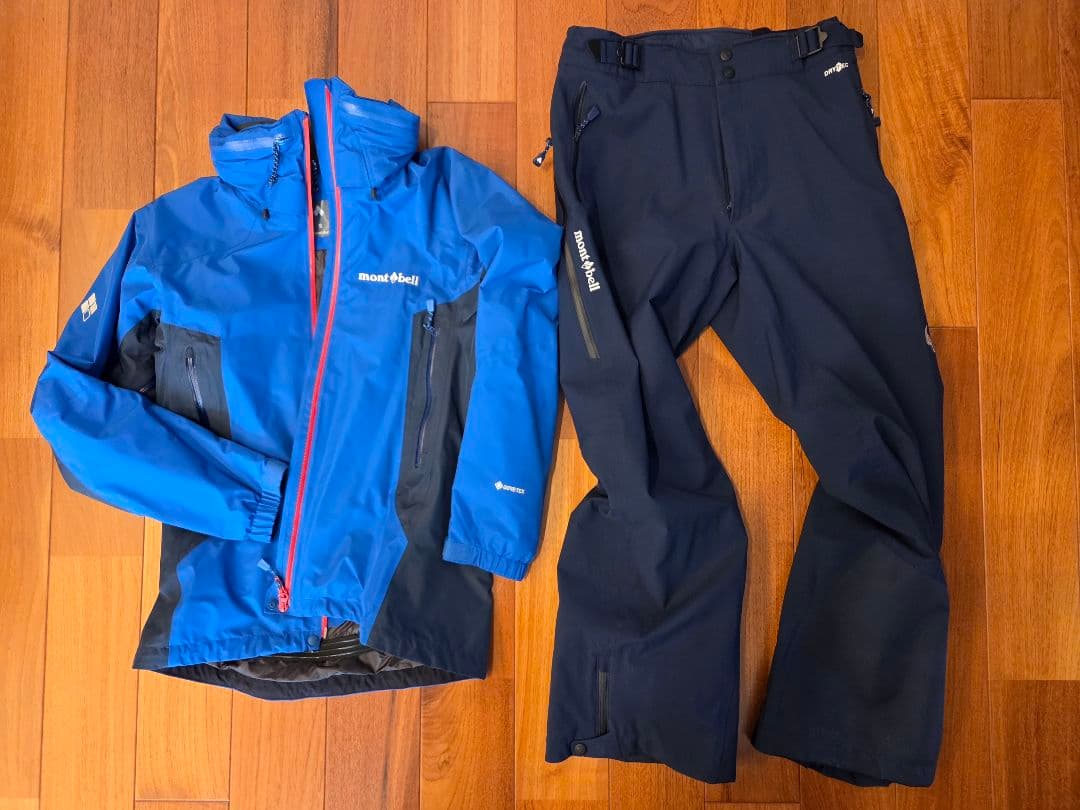 【最終値下】mont-bell モンベル スキーウエア 上下セット 男性Sサイズ
