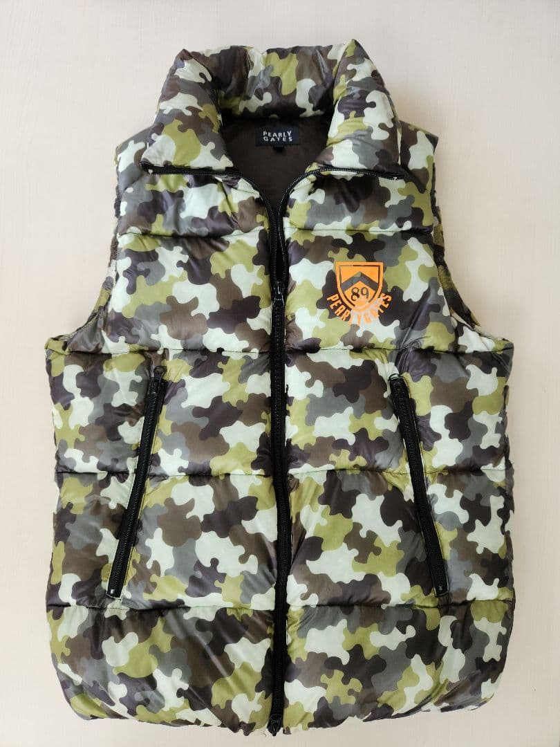 PEARLY GATESパーリーゲイツ【再々値下げ】ダウンベスト メンズS 迷彩