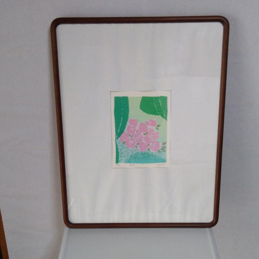 本物絵画です。リトグラフ、朝の窓