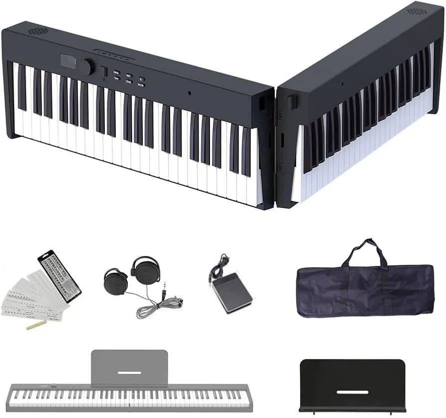 Longeye ロンアイ 電子ピアノ 88鍵盤 充電式 【折り畳み式 】