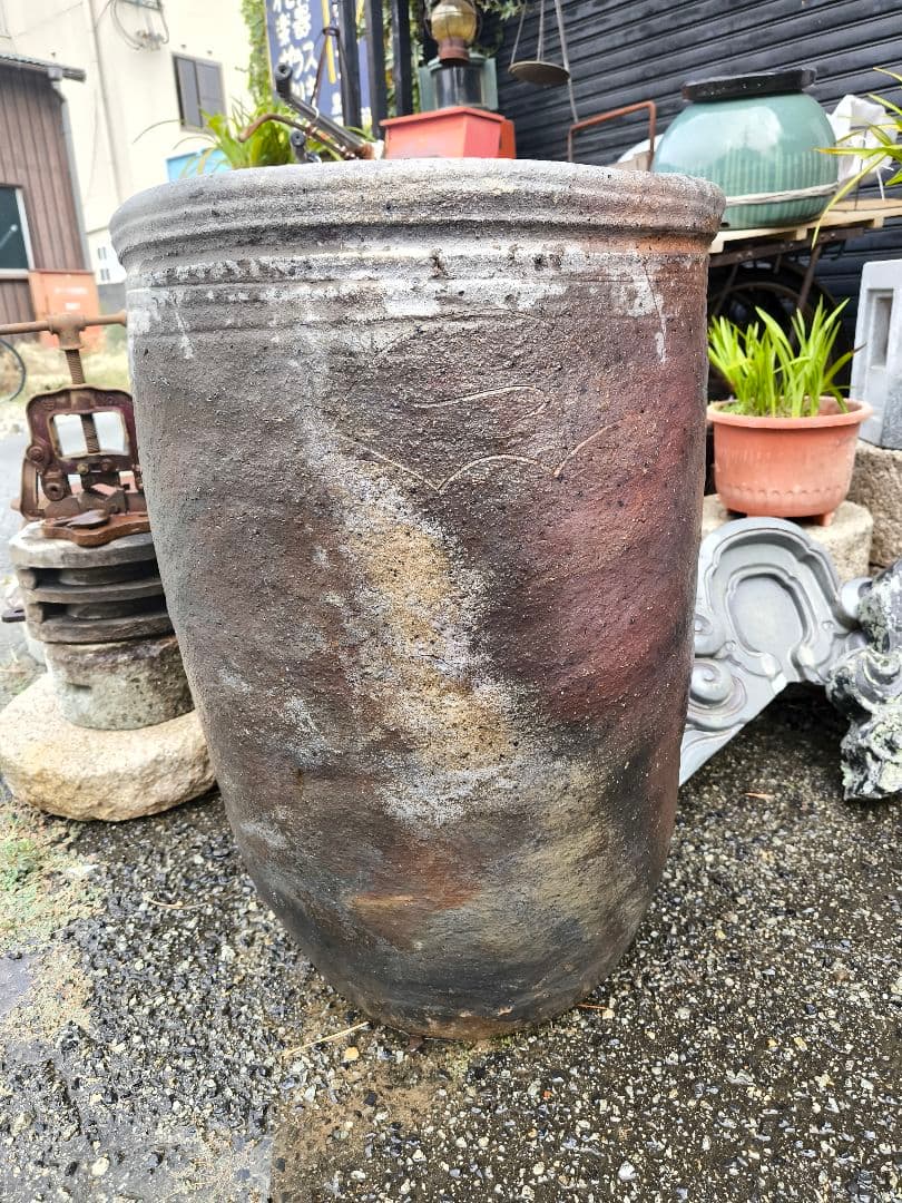 骨董　古備前　備前焼　大壺　時代物　引取り限定