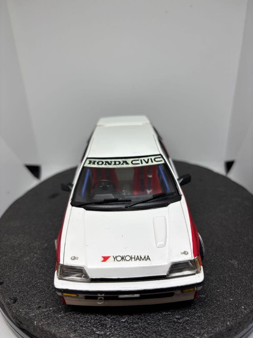 プラモデル完成品　タミヤ　ホンダ　無限シビック　ストリート戻し　環状線仕様