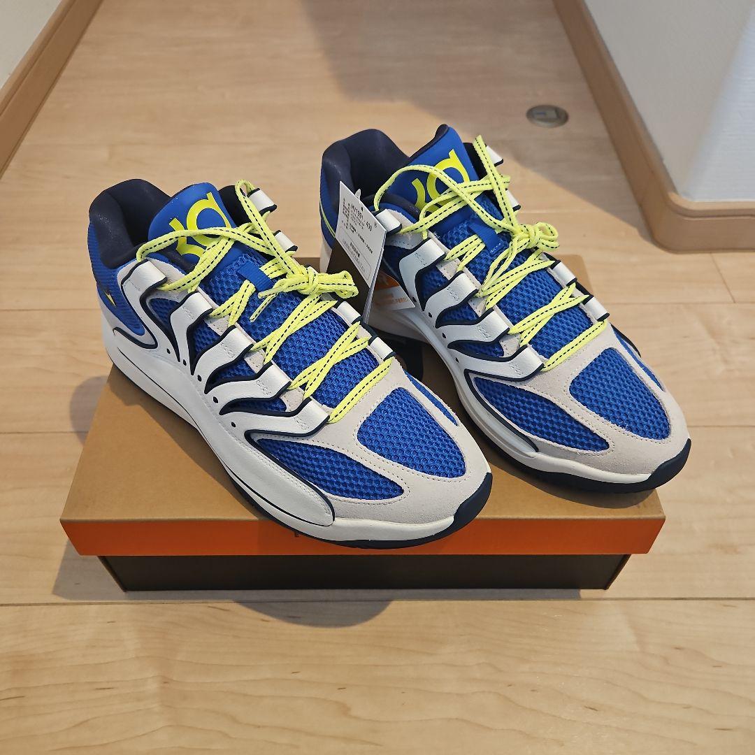 NIKE　KD18EP　バスケットボールシューズ ホワイト/ブルー/イエロー